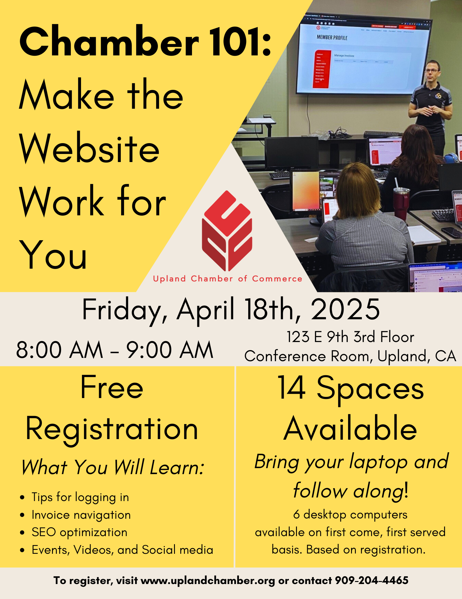 chamber-101-make-the-website-work-for-you-4 Event Flyer