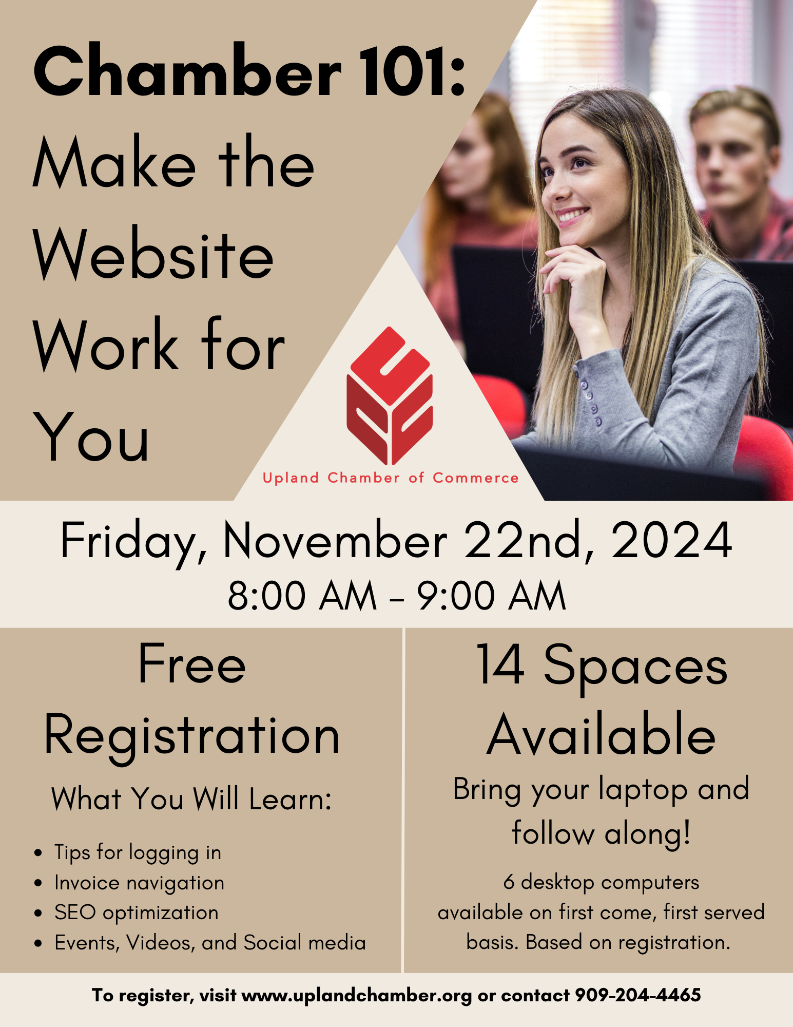 chamber-101-make-the-website-work-for-you Event Flyer