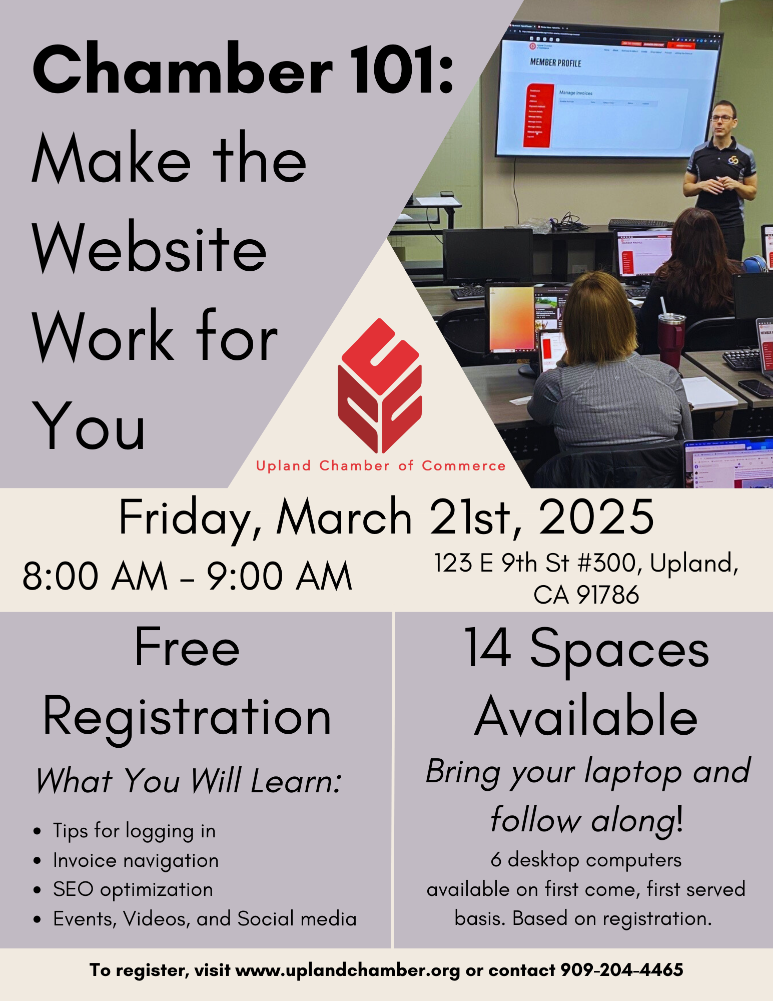 chamber-101-make-the-website-work-for-you-3 Event Flyer