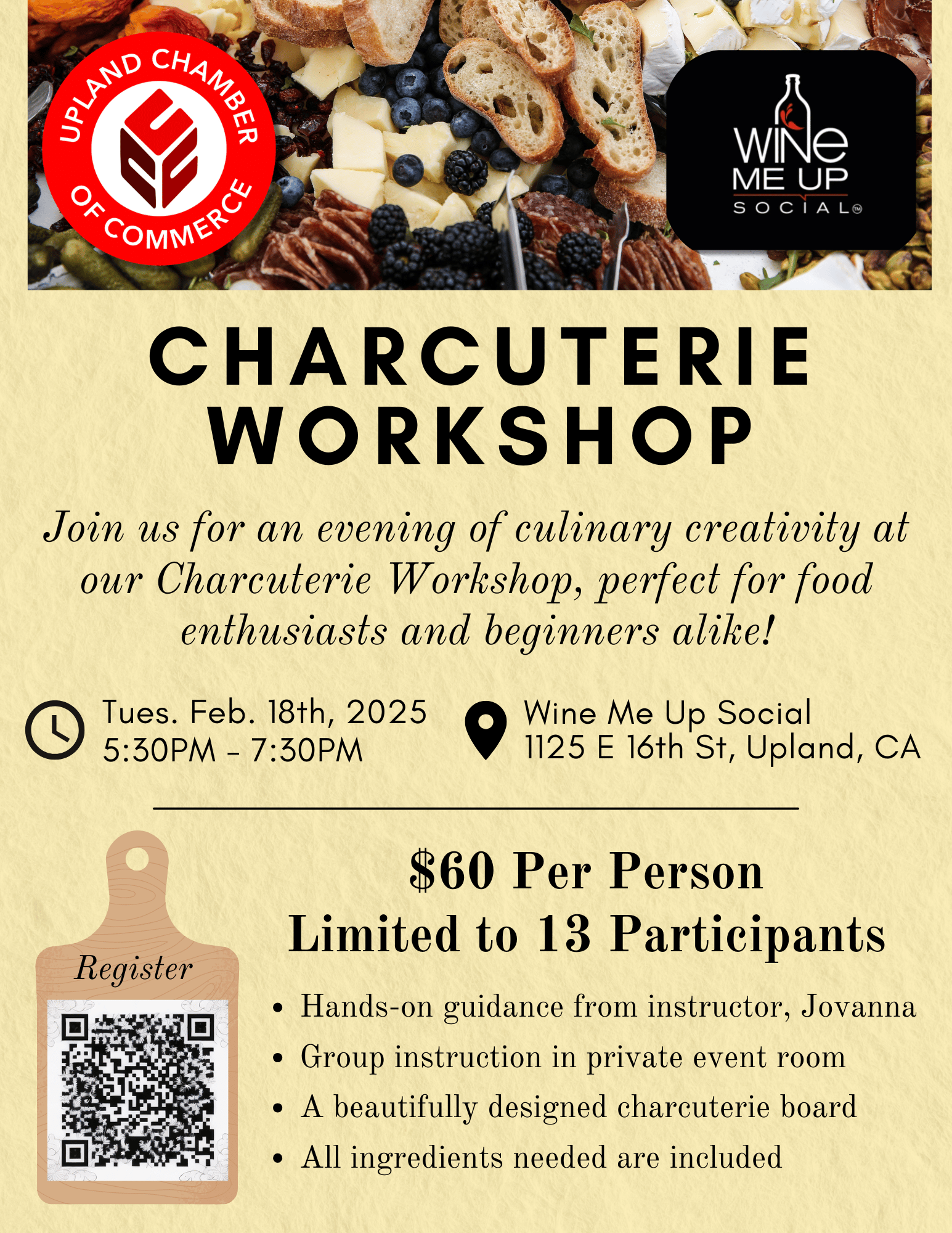 charcuterie-workshop Event Flyer