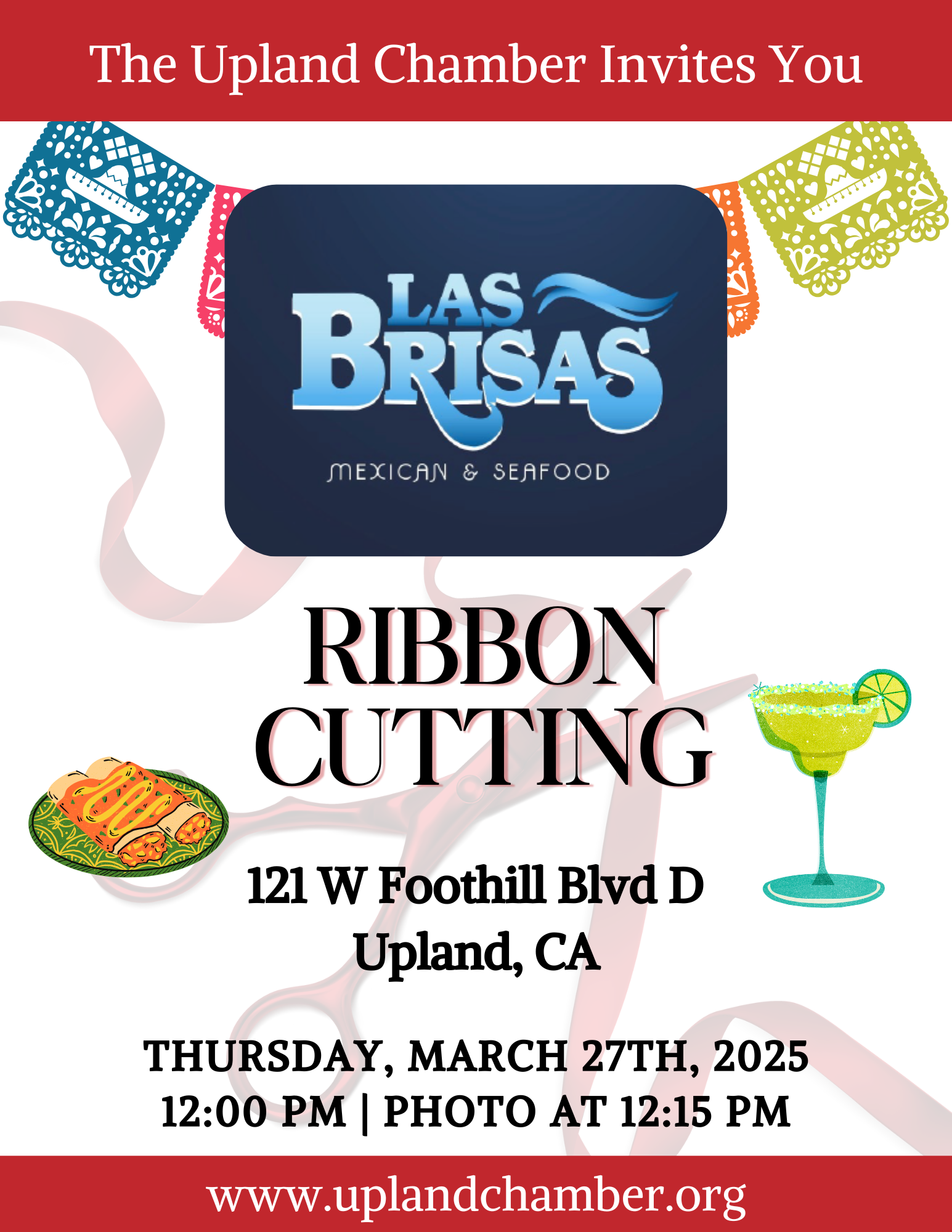 ribbon-cutting-las-brisas-mexican-and-seafood Event Flyer