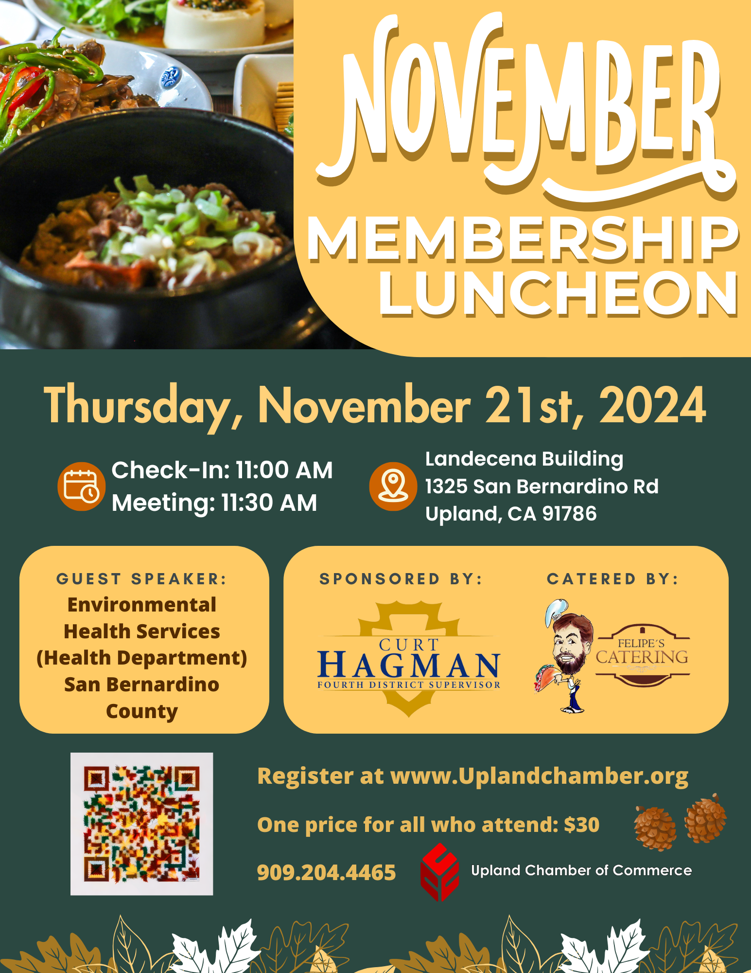 november-membership-luncheon Event Flyer