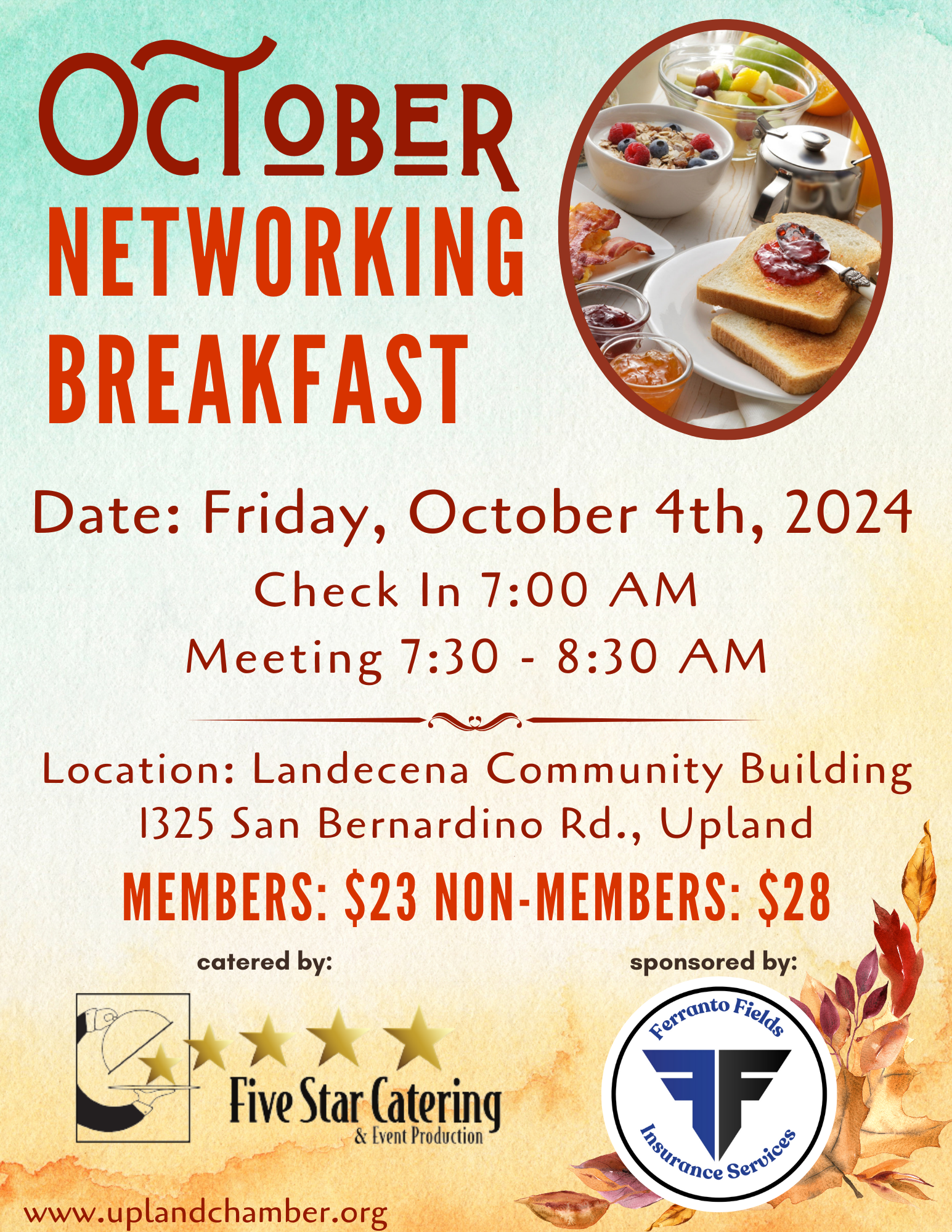 october-first-friday-networking-breakfast Event Flyer