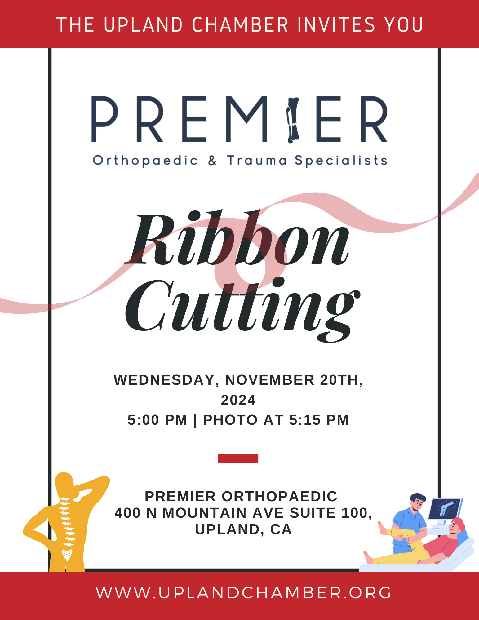 ribbon-cutting-premier-orthopaedic-and-trauma-specialists Event Flyer