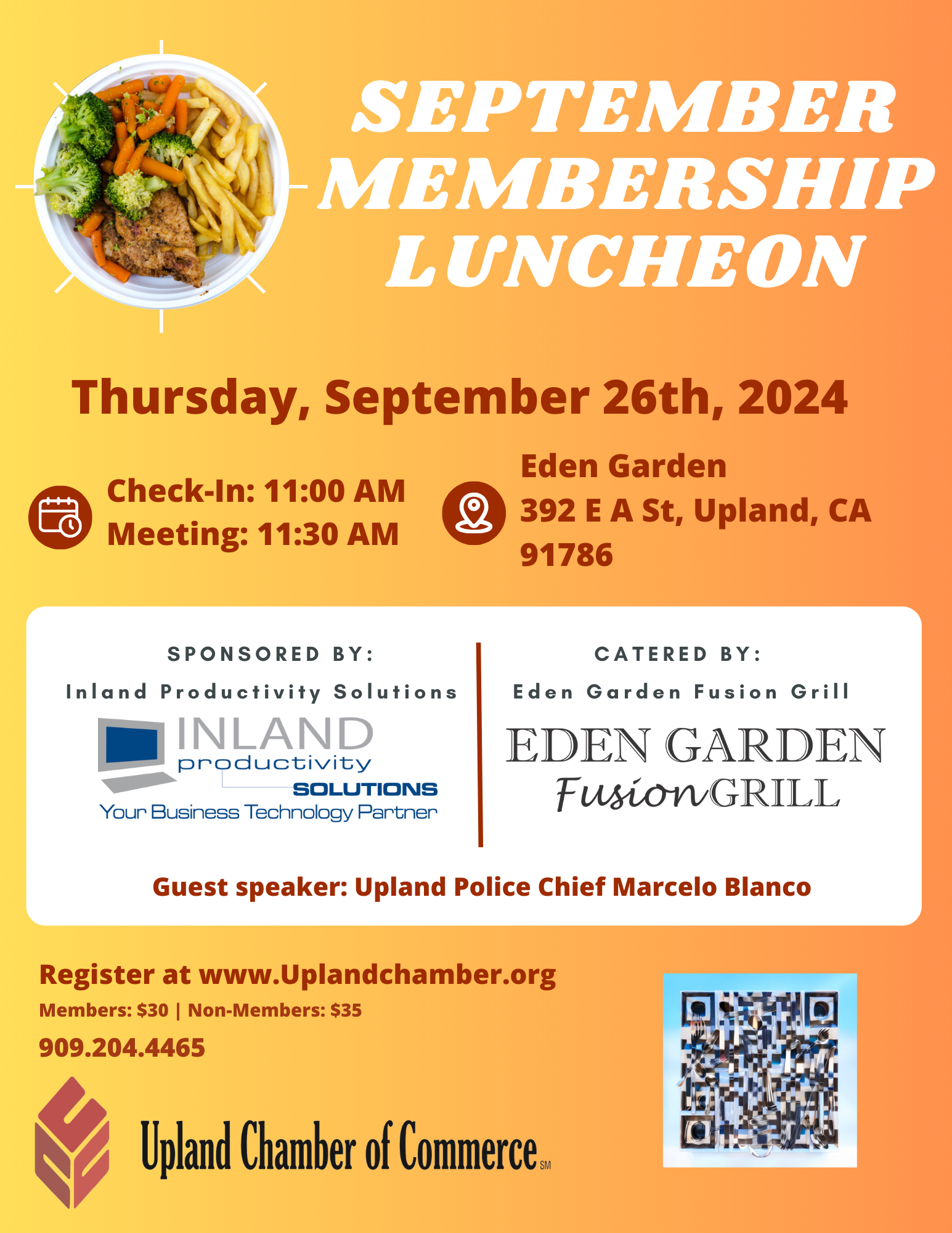 september-membership-luncheon Event Flyer